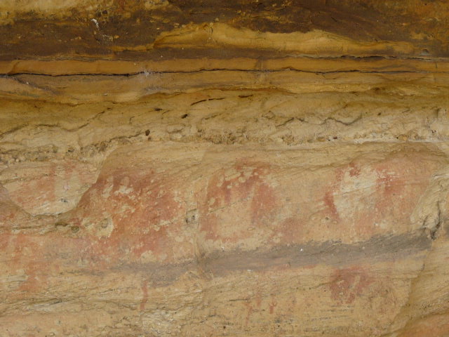 Hand stencils, Wiradjuri